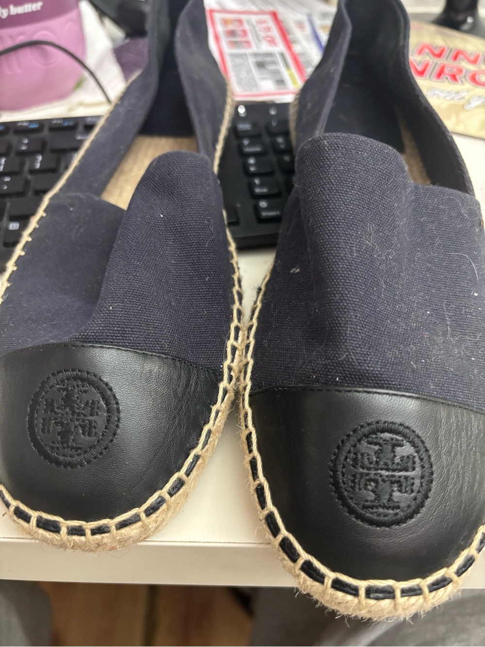 Tory Burch Blue flats. Size 10